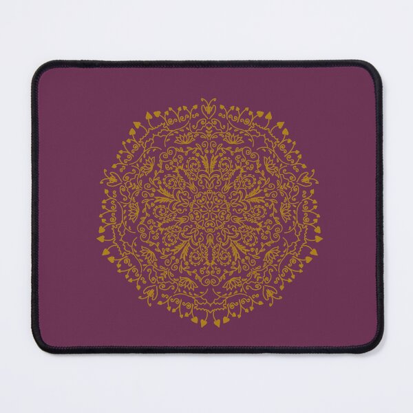 Item preview, Yellow traditional motif with purple background designed and sold by Whimsical-fairy.