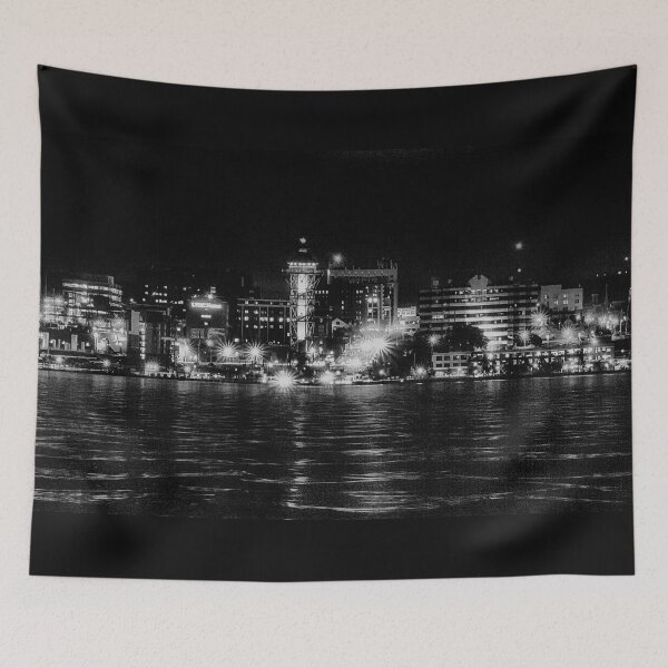Item preview, Erie at Night Monochrome designed and sold by Kathy Weaver.