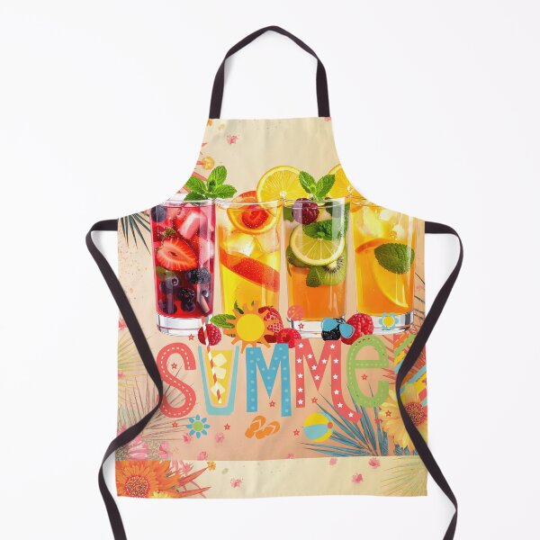 Item preview, Colorful Summer Drinks – Fresh Fruit Cocktail Illustration designed and sold by GoldenSparkleShop.