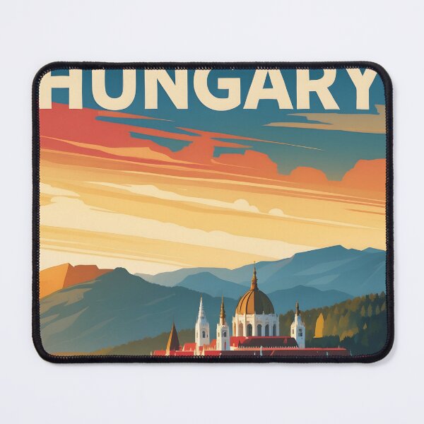Item preview, Hungary Retro Vintage Travel Design designed and sold by TravelersGems.