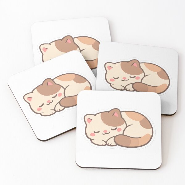 Item preview, Cute cat sleep designed and sold by Mandardesigns09.
