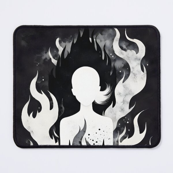Item preview, Black and White Fire, Ai Generated Art  designed and sold by ACC .