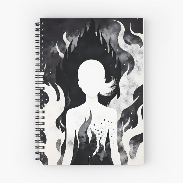Item preview, Black and White Fire, Ai Generated Art  designed and sold by ACC .