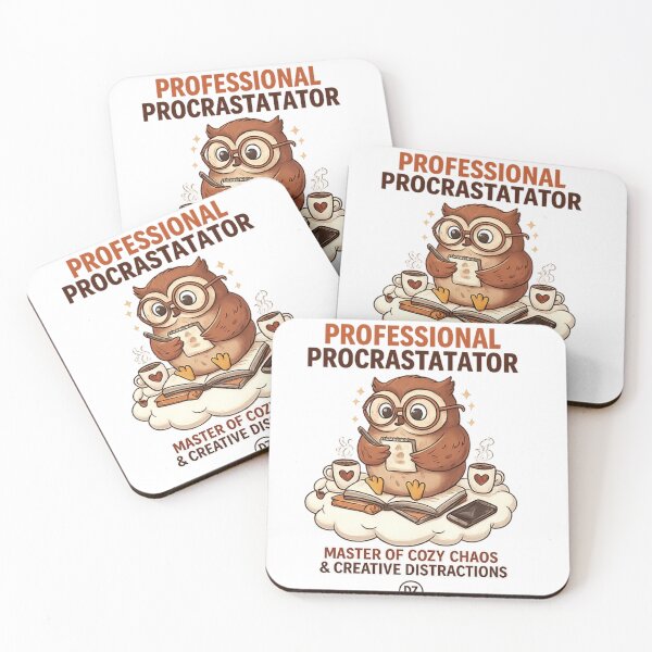 Item preview, Funny Sarcastic Owl - My Busy Schedule - Lazy Bird Humor designed and sold by fethallah drissi.