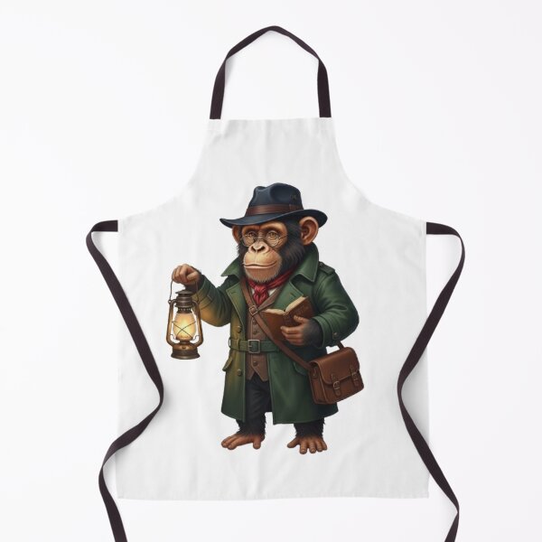 Item preview, Vintage Illustration of a Chimpanzee Detective designed and sold by CHRIST5000.