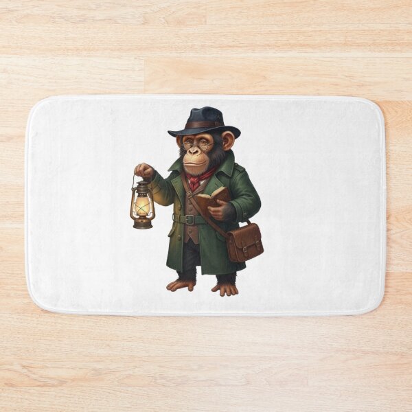 Item preview, Vintage Illustration of a Chimpanzee Detective designed and sold by CHRIST5000.