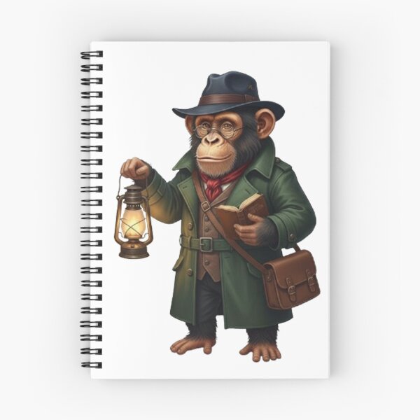 Item preview, Vintage Illustration of a Chimpanzee Detective designed and sold by CHRIST5000.