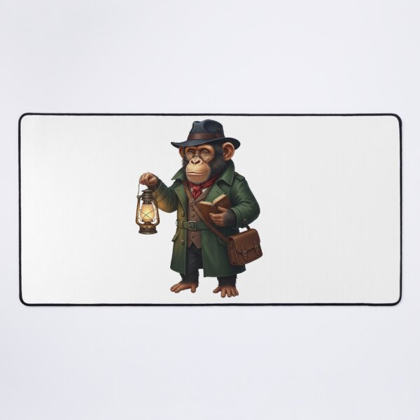 Item preview, Vintage Illustration of a Chimpanzee Detective designed and sold by CHRIST5000.