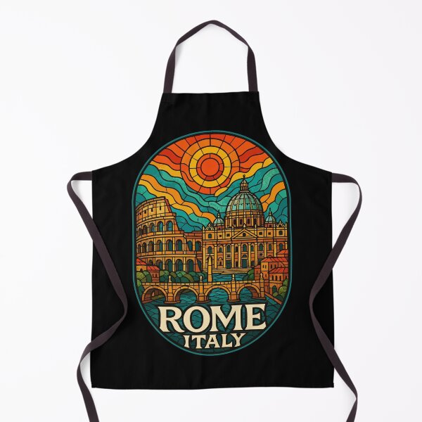 Item preview, Rome Italy Stained Glass Travel designed and sold by TomFrontierArt.