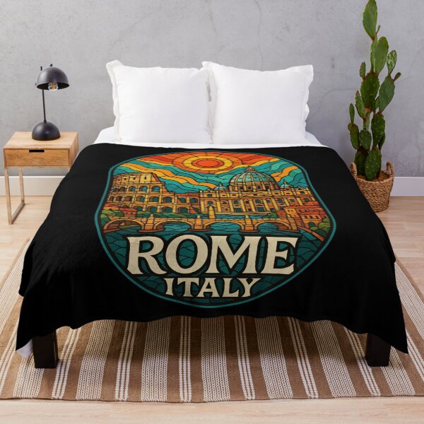 Item preview, Rome Italy Stained Glass Travel designed and sold by TomFrontierArt.