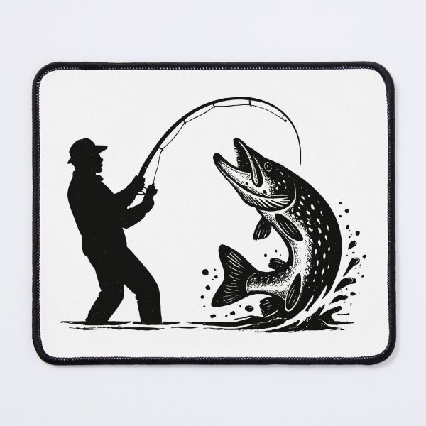 Item preview, Pike, pike angler, fishing, predator angler, gift shop designed and sold by Pineapple-Tree.