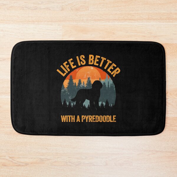 Item preview, Life Is Better With A Pyredoodle Retro Forest designed and sold by Guarddogdrive.