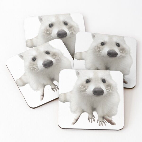 Item preview, White albino raccoon Adorable Face Raccoon Lover designed and sold by otaku.edwardj.