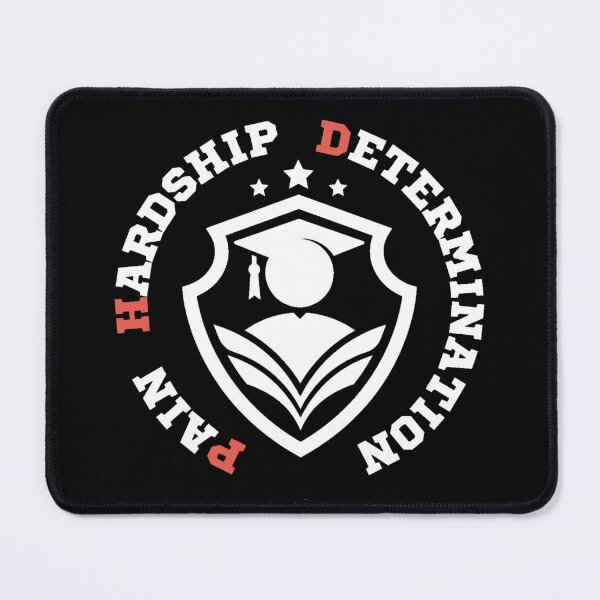 Item preview, Pain, Hardship, Determination – Black Funny PhD Graduation Quote for Doctorate Students and Researchers designed and sold by Artycom.