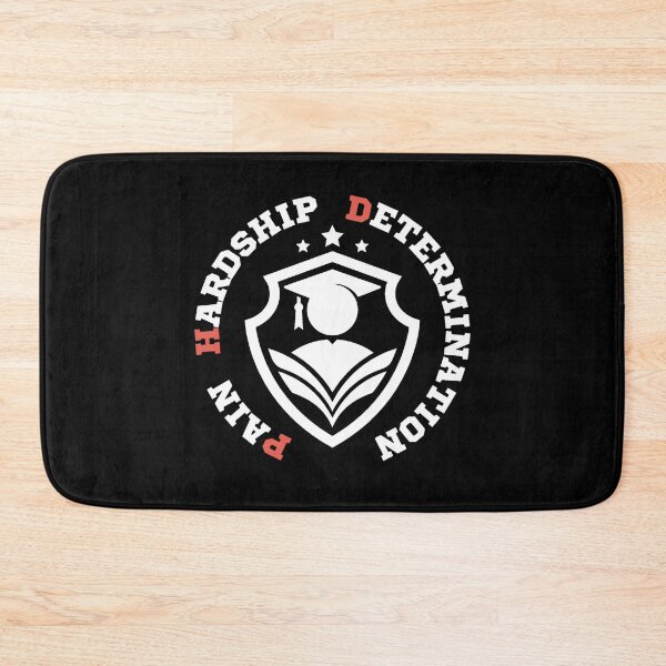 Item preview, Pain, Hardship, Determination – Black Funny PhD Graduation Quote for Doctorate Students and Researchers designed and sold by Artycom.