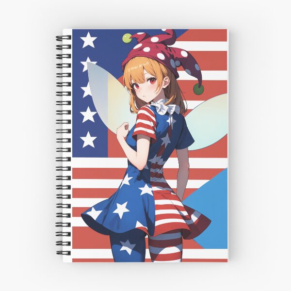 Item preview, Clownpiece Touhou - Hell Fairy Stars and Stripes Anime Girl Art designed and sold by iloveanimechibi.