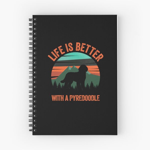 Item preview, Life Is Better With A Pyredoodle Retro Mountains  designed and sold by Guarddogdrive.