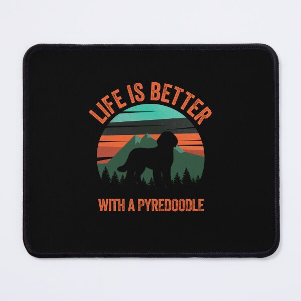 Item preview, Life Is Better With A Pyredoodle Retro Mountains designed and sold by Guarddogdrive.