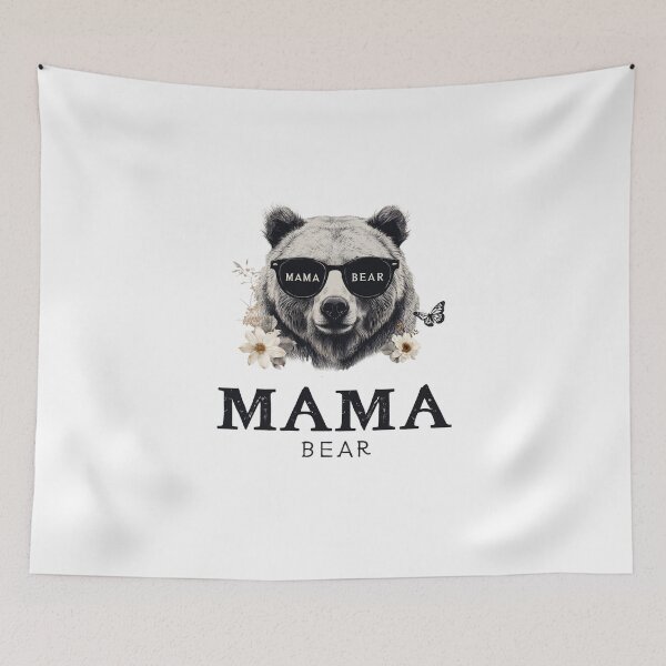 Item preview, Cool Mama Bear Sunglasses Floral Mom Art designed and sold by Anastasiia Yurevych.