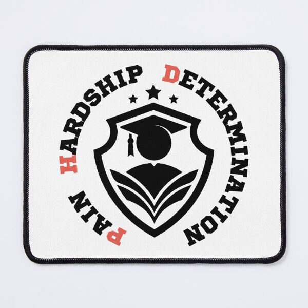 Item preview, Pain, Hardship, Determination – Funny PhD Graduation Quote for Doctorate Students and Researchers designed and sold by Artycom.