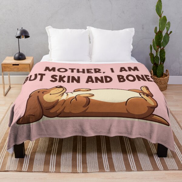 Item preview, Mother i am but Skin and Bones Funny Fat Dachshund designed and sold by Colorfulman.