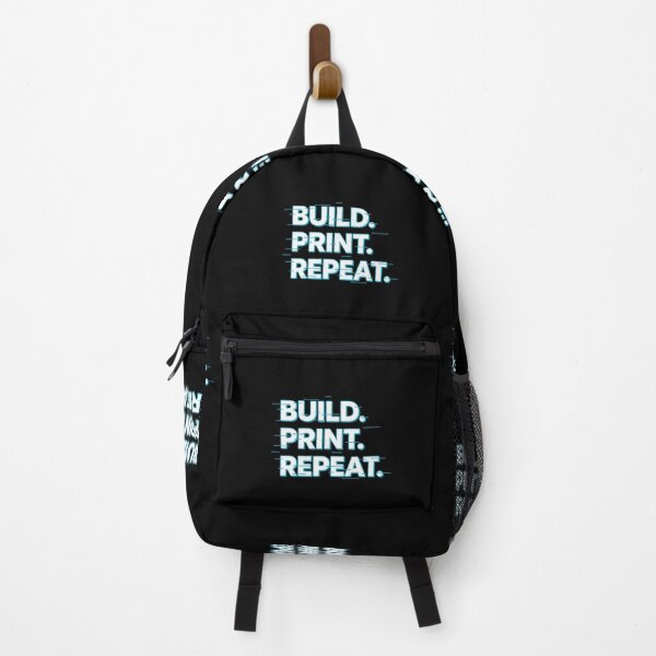 Item preview, Build Print Repeat 3D Printing Maker Typography designed and sold by EchoPrint Co..