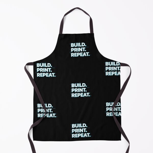 Item preview, Build Print Repeat 3D Printing Maker Typography designed and sold by EchoPrint Co..