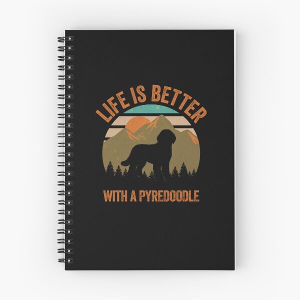 Item preview, Life Is Better With A Pyredoodle Retro Mountains  designed and sold by Guarddogdrive.