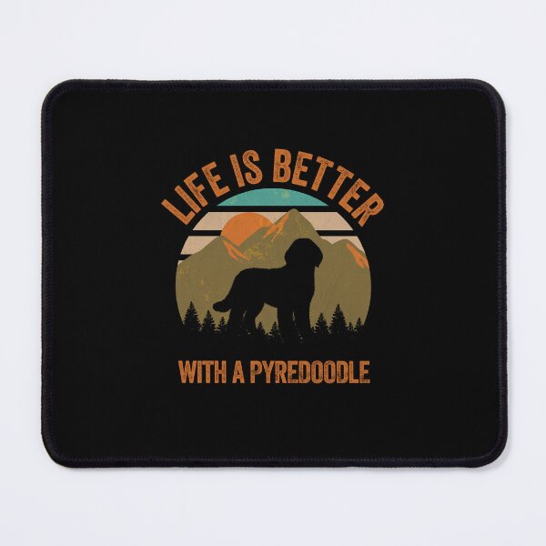 Item preview, Life Is Better With A Pyredoodle Retro Mountains  designed and sold by Guarddogdrive.