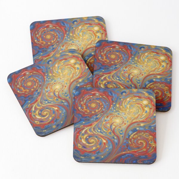 Item preview, Spiral Leaves in Motion – van Gogh Style meets Cosmic Flow for Dreamers & Color Poets designed and sold by FotoworldEdel.