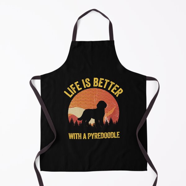 Item preview, Life Is Better With A Pyredoodle Retro Wavy Lines designed and sold by Guarddogdrive.