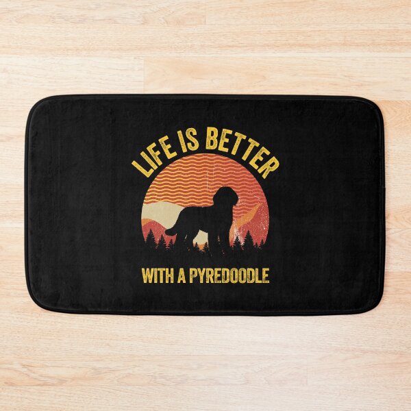 Item preview, Life Is Better With A Pyredoodle Retro Wavy Lines  designed and sold by Guarddogdrive.
