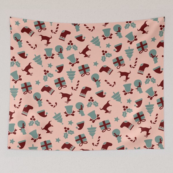 Item preview, Boho Candy Winter Happy Holiday Christmas Pattern    - Thank You Gifts designed and sold by RoyalStarsPatts.