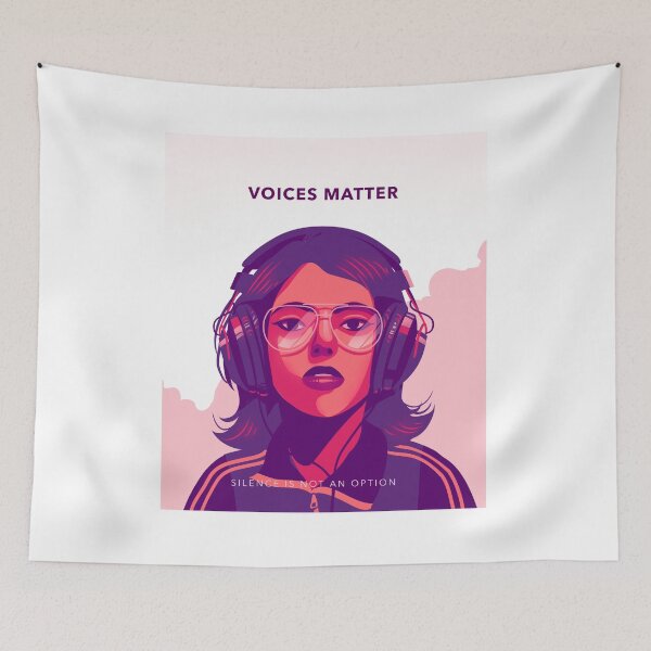 Item preview, Voices Matter, Silence Is Not An Option Pop Art  designed and sold by DesignbyAACreations .