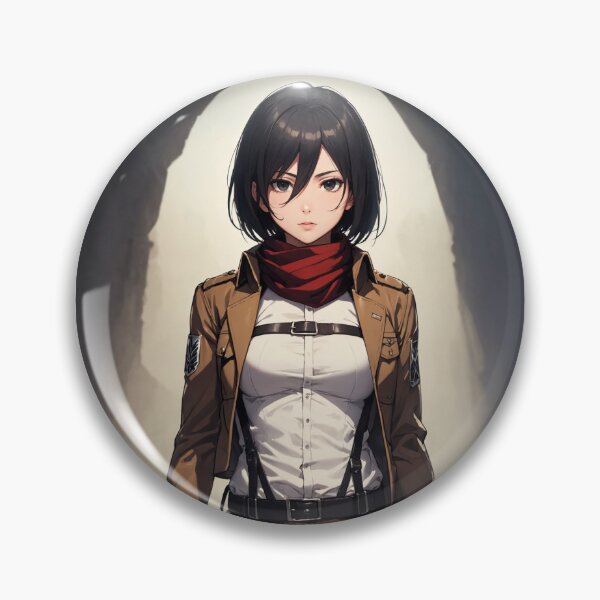 Item preview, Mikasa Ackerman - Attack on Titan Scout Regiment Anime Warrior Art designed and sold by iloveanimechibi.