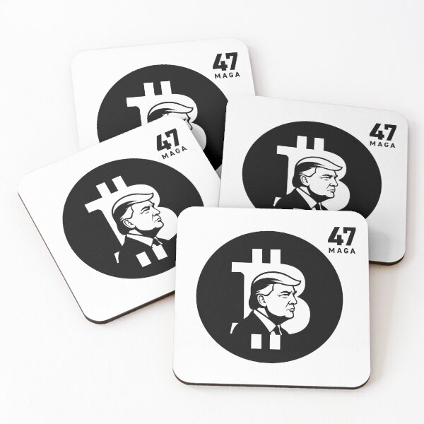 Item preview, Trump Bitcoin MAGA 47 - Crypto President Silhouette Design (Black) designed and sold by MAGA47Official.