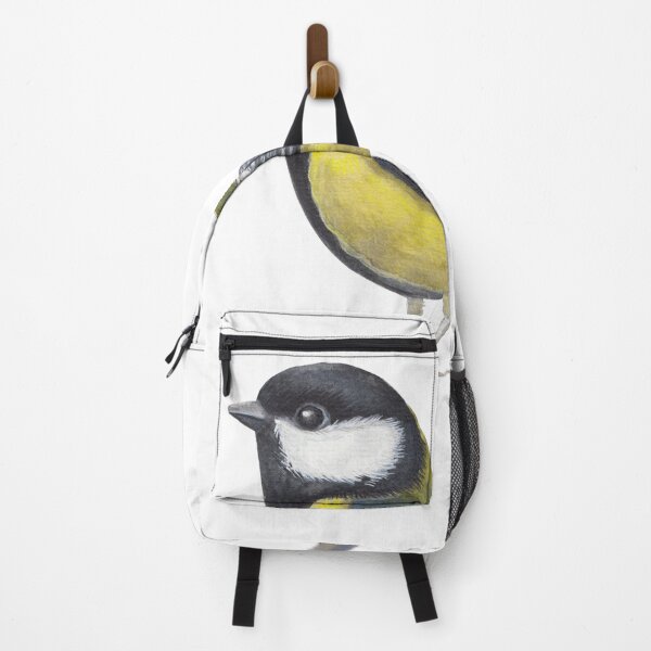 Item preview, Great Tit bird illustration, watercolor nature art print, cute garden bird design designed and sold by Laurus Lunaris.