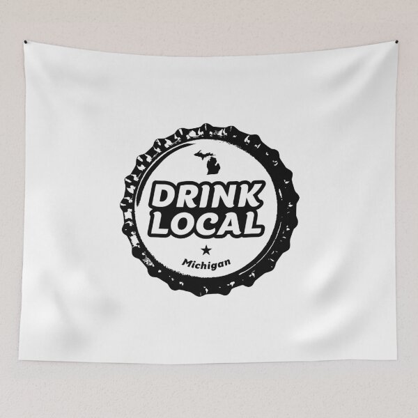 Item preview, Drink Local Michigan Craft Beer Bottle Cap designed and sold by graf1k.
