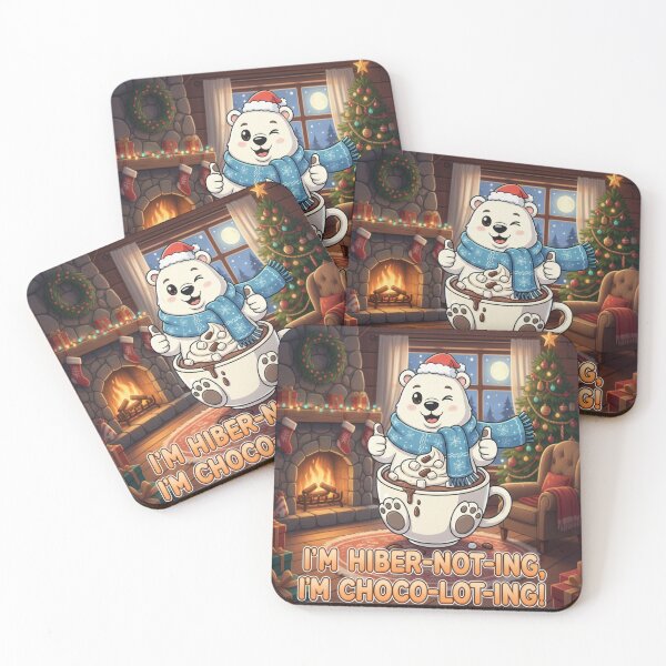 Item preview, Hiber‑Not Choco‑Lot Polar Bear designed and sold by JustSketchs.