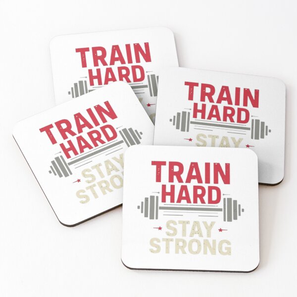Item preview, Train Hard Stay Strong – Gym Motivation Fitness T-Shirt designed and sold by rsuniquestyle.