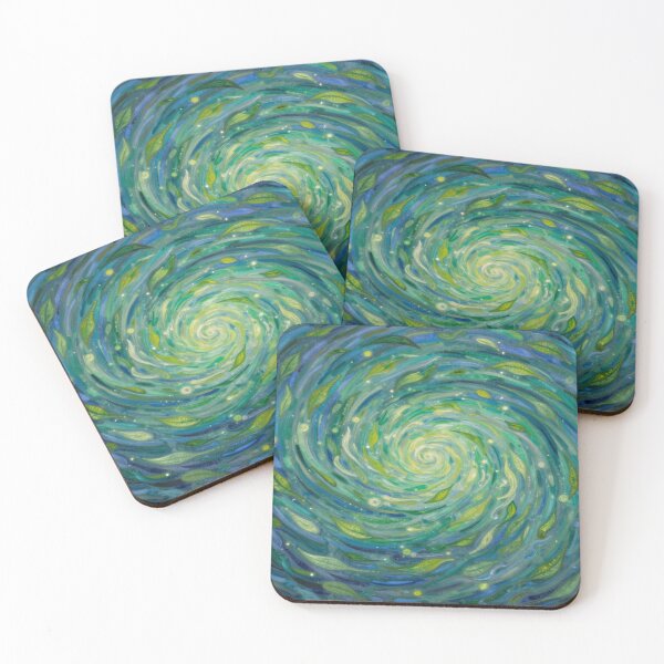 Item preview, Spiral Leaves in Motion – van Gogh Style meets Cosmic Flow for Dreamers & Color Poets designed and sold by FotoworldEdel.