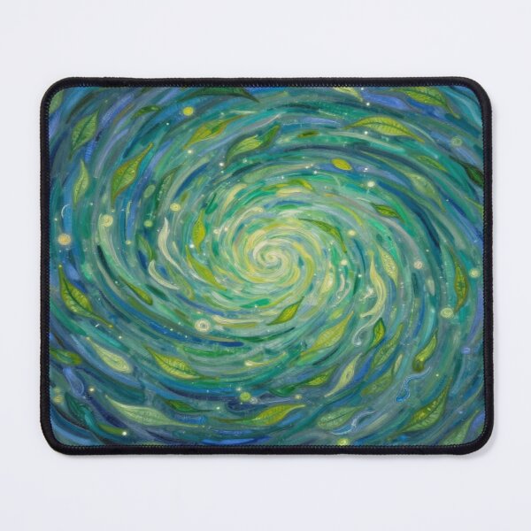 Item preview, Spiral Leaves in Motion – van Gogh Style meets Cosmic Flow for Dreamers & Color Poets designed and sold by FotoworldEdel.