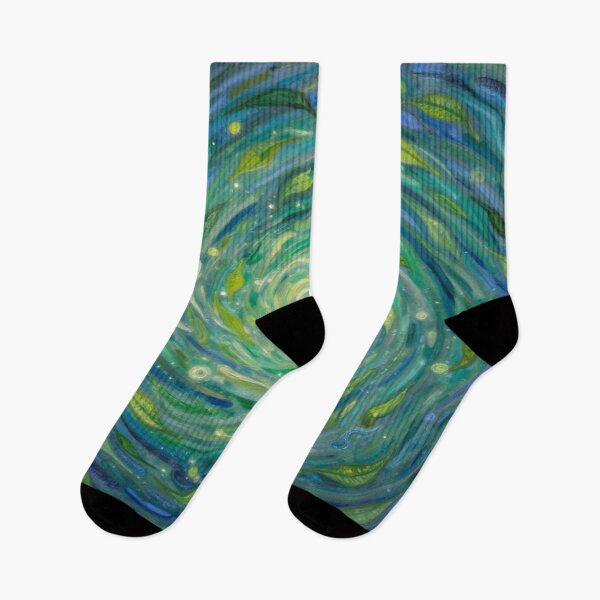 Item preview, Spiral Leaves in Motion – van Gogh Style meets Cosmic Flow for Dreamers & Color Poets designed and sold by FotoworldEdel.