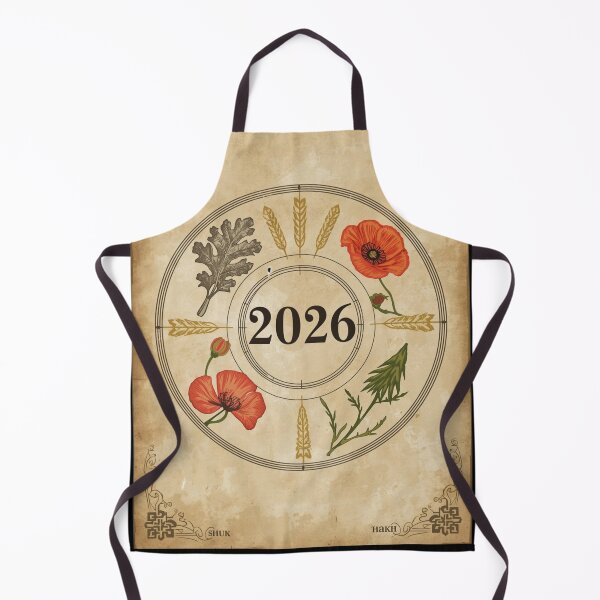 Item preview, Slavic Wheel of the Year 2026 - Pagan Calendar Poster - Mystical Nature Decor designed and sold by YvkafromPoland.