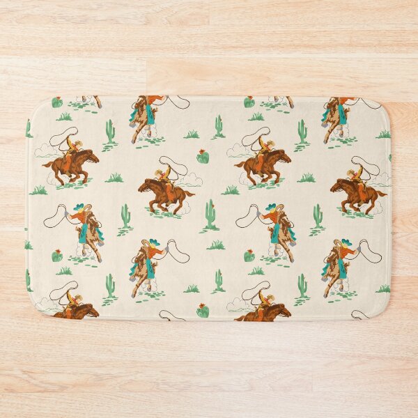 Item preview, Rustic Cowboy Desert Vintage Western Pattern designed and sold by Retro Street Studios.