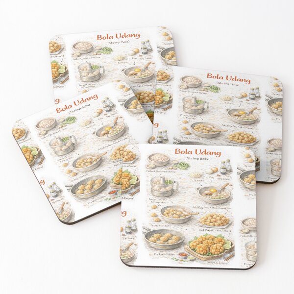Item preview, Bola Udang (Bakso Udang) Illustrated Recipe | Indonesian Fried Shrimp Ball Guide designed and sold by fishnsteve.
