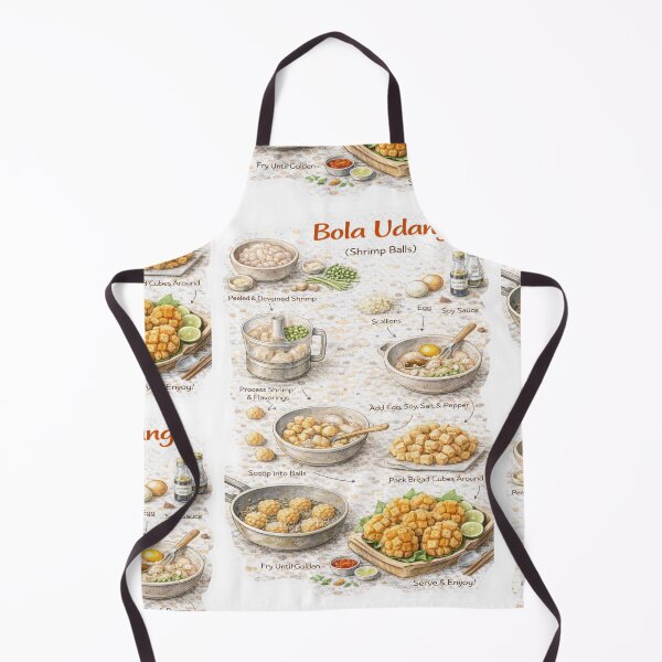 Item preview, Bola Udang (Bakso Udang) Illustrated Recipe | Indonesian Fried Shrimp Ball Guide designed and sold by fishnsteve.
