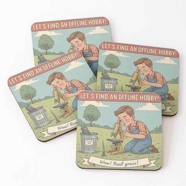 Item preview, Touch Grass (Retro Scientific Edition) designed and sold by Vantage Print Co..