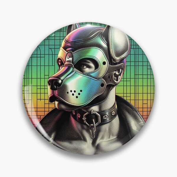 Item preview, Pup Play - CyberPup Oscar Gay Leather Bar Berlin Pride Graphic Design designed and sold by ItsAKinkThing.