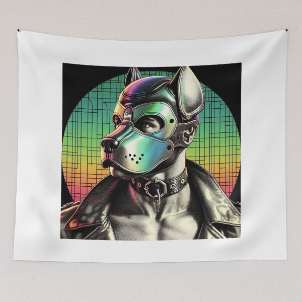 Item preview, Pup Play - CyberPup Oscar Gay Leather Bar Berlin Pride Graphic Design designed and sold by ItsAKinkThing.